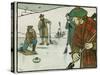 Old English Sports and Games: Curling, 1901-Cecil Aldin-Stretched Canvas