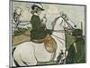Old English Sports and Games: Hawking, 1901-Cecil Aldin-Mounted Giclee Print