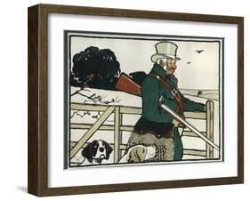 Old English Sports and Games: Shooting, 1901-Cecil Aldin-Framed Giclee Print