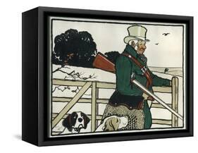 Old English Sports and Games: Shooting, 1901-Cecil Aldin-Framed Stretched Canvas