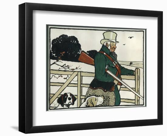 Old English Sports and Games: Shooting, 1901-Cecil Aldin-Framed Giclee Print