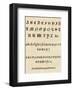 Old English Text Alphabet-null-Framed Art Print