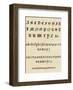 Old English Text Alphabet-null-Framed Art Print