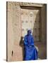 Old Entrance Door to the 14th Century Djingareiber Mosque the Great Mosque - at Timbuktu-Nigel Pavitt-Stretched Canvas