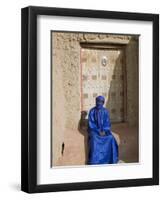 Old Entrance Door to the 14th Century Djingareiber Mosque the Great Mosque - at Timbuktu-Nigel Pavitt-Framed Photographic Print
