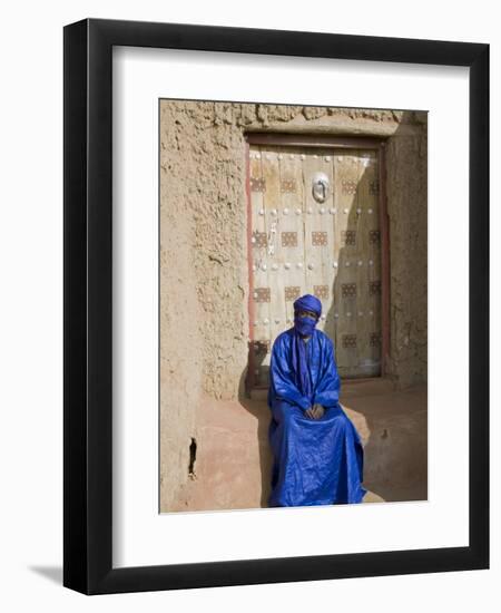 Old Entrance Door to the 14th Century Djingareiber Mosque the Great Mosque - at Timbuktu-Nigel Pavitt-Framed Photographic Print