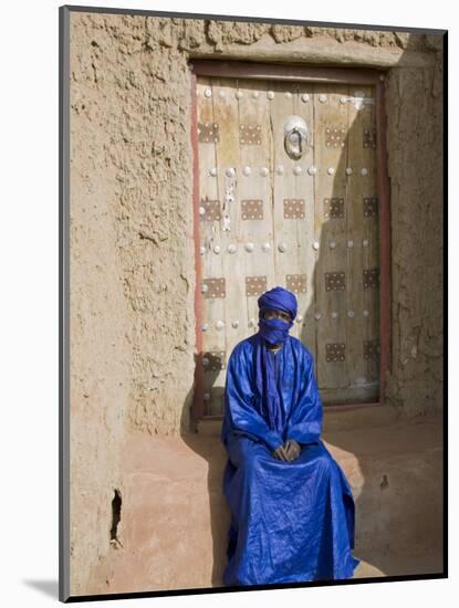 Old Entrance Door to the 14th Century Djingareiber Mosque the Great Mosque - at Timbuktu-Nigel Pavitt-Mounted Photographic Print