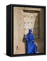 Old Entrance Door to the 14th Century Djingareiber Mosque the Great Mosque - at Timbuktu-Nigel Pavitt-Framed Stretched Canvas