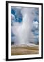 Old Faithful erupts Yellowstone-null-Framed Premium Giclee Print