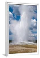 Old Faithful erupts Yellowstone-null-Framed Premium Giclee Print