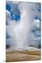 Old Faithful erupts Yellowstone-null-Mounted Premium Giclee Print