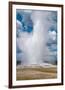 Old Faithful erupts Yellowstone-null-Framed Premium Giclee Print