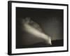 Old Faithful Geyer after Dark at Yellowstone National Park-Rebecca Gaal-Framed Photographic Print