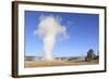 Old Faithful Geyser Blowing, Yellowstone National Park, Wyoming, USA-Mark Taylor-Framed Photographic Print