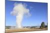 Old Faithful Geyser Blowing, Yellowstone National Park, Wyoming, USA-Mark Taylor-Mounted Photographic Print