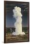 Old Faithful Geyser by Moonlight, Yellowstone National Park-null-Framed Art Print