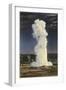 Old Faithful Geyser by Moonlight, Yellowstone National Park-null-Framed Art Print