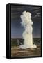 Old Faithful Geyser by Moonlight, Yellowstone National Park-null-Framed Stretched Canvas