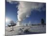 Old Faithful Geyser Erupting in Winter-W. Perry Conway-Mounted Photographic Print