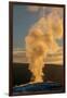 Old Faithful Geyser Eruption, Yellowstone National Park, Wyoming, Usa.-Roddy Scheer-Framed Photographic Print