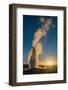 Old Faithful Geyser Eruption, Yellowstone National Park, Wyoming, Usa.-Roddy Scheer-Framed Photographic Print