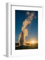 Old Faithful Geyser Eruption, Yellowstone National Park, Wyoming, Usa.-Roddy Scheer-Framed Photographic Print