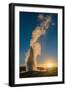 Old Faithful Geyser Eruption, Yellowstone National Park, Wyoming, Usa.-Roddy Scheer-Framed Photographic Print