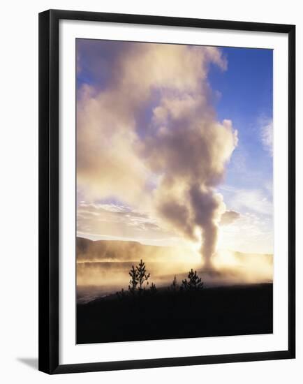 Old Faithful Geyser, Yellowstone National Park, Wyoming, USA-Adam Jones-Framed Premium Photographic Print