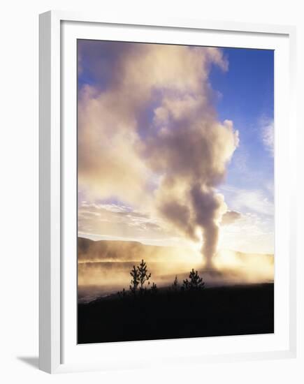 Old Faithful Geyser, Yellowstone National Park, Wyoming, USA-Adam Jones-Framed Premium Photographic Print