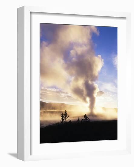 Old Faithful Geyser, Yellowstone National Park, Wyoming, USA-Adam Jones-Framed Photographic Print