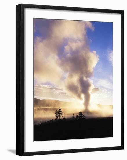 Old Faithful Geyser, Yellowstone National Park, Wyoming, USA-Adam Jones-Framed Photographic Print