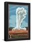 Old Faithful Geyser, Yellowstone National Park, Wyoming-null-Framed Poster