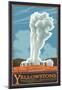 Old Faithful Geyser, Yellowstone National Park, Wyoming-null-Mounted Poster