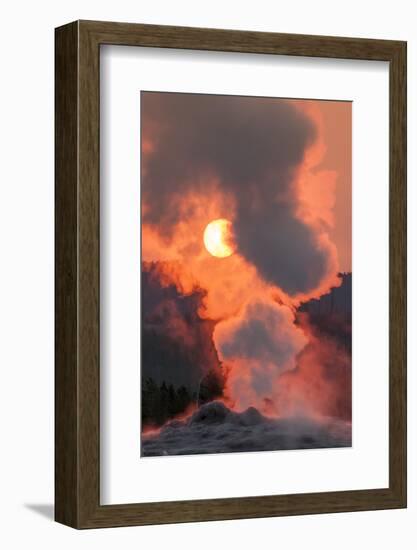 Old Faithful Geyser Yellowstone National Park, Wyoming-Michael DeFreitas-Framed Photographic Print