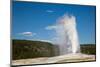 Old Faithful Geyser Yellowstone-null-Mounted Art Print