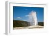 Old Faithful Geyser Yellowstone-null-Framed Art Print