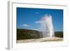 Old Faithful Geyser Yellowstone-null-Framed Art Print