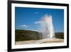 Old Faithful Geyser Yellowstone-null-Framed Art Print