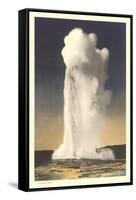 Old Faithful Geyser, Yellowstone-null-Framed Stretched Canvas