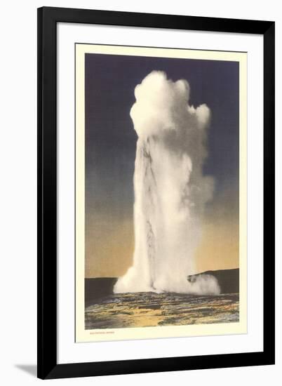 Old Faithful Geyser, Yellowstone-null-Framed Art Print