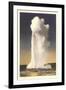 Old Faithful Geyser, Yellowstone-null-Framed Art Print