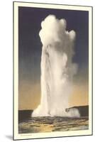 Old Faithful Geyser, Yellowstone-null-Mounted Art Print