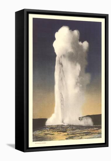 Old Faithful Geyser, Yellowstone-null-Framed Stretched Canvas