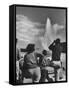 Old Faithful in Yellowstone National Park-null-Framed Stretched Canvas