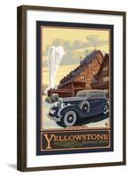 Old Faithful Inn, Yellowstone National Park, Wyoming-Lantern Press-Framed Art Print