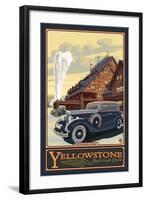 Old Faithful Inn, Yellowstone National Park, Wyoming-Lantern Press-Framed Art Print