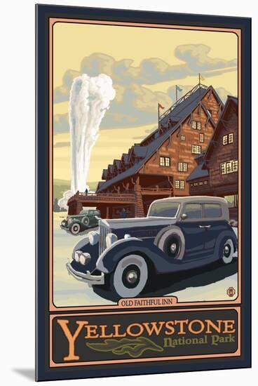 Old Faithful Inn, Yellowstone National Park, Wyoming-Lantern Press-Mounted Art Print