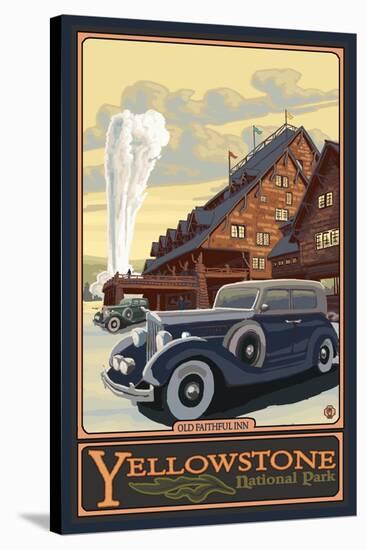 Old Faithful Inn, Yellowstone National Park, Wyoming-Lantern Press-Stretched Canvas