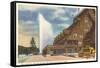 Old Faithful Inn, Yellowstone Park, Montana-null-Framed Stretched Canvas