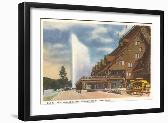 Old Faithful Inn, Yellowstone Park, Montana-null-Framed Art Print